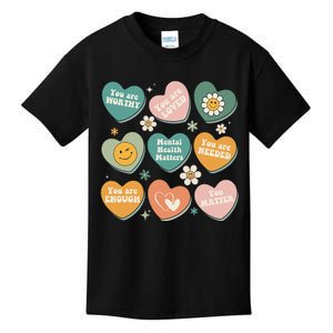 You Matter Kindness Be Kind Groovy Mental Health Matters Kids T-Shirt