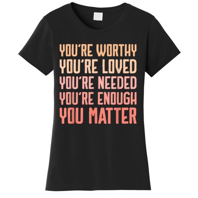 You Matter Kindness Fight The Stigma Mental Health Awareness Women's T-Shirt