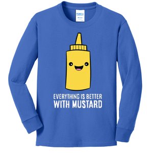 Yellow Mustard Lover Everything Is Better With Mustard Kids Long Sleeve Shirt