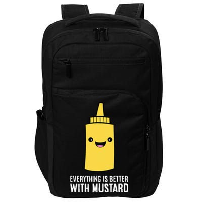 Yellow Mustard Lover Everything Is Better With Mustard Impact Tech Backpack