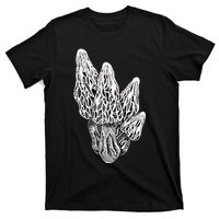 Yellow Morel Linocut Print T-Shirt