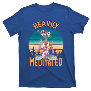 Yoga Meditation Lover Heavily Funny Meditated Gift T-Shirt