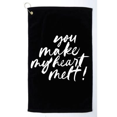 You Make My Heart Melt Cute Gift Golf Towel