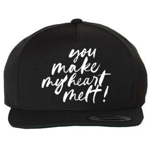 You Make My Heart Melt Cute Gift Wool Snapback Cap