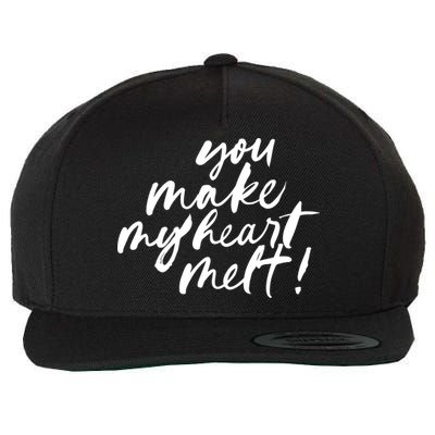 You Make My Heart Melt Cute Gift Wool Snapback Cap
