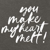 You Make My Heart Melt Cute Gift Cotton Canvas Backpack