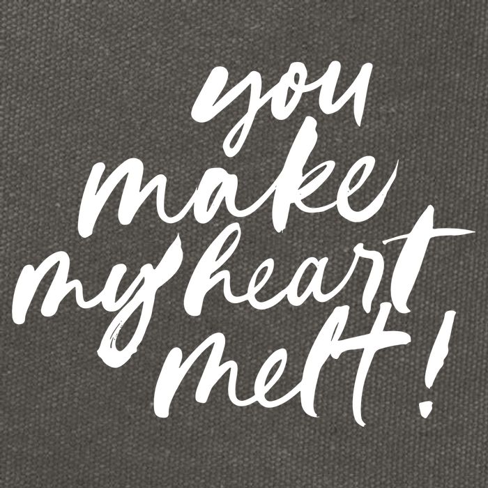 You Make My Heart Melt Cute Gift Cotton Canvas Backpack