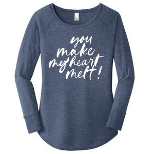 You Make My Heart Melt Cute Gift Women's Perfect Tri Tunic Long Sleeve Shirt