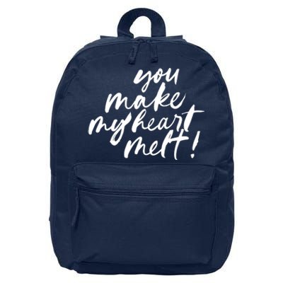 You Make My Heart Melt Cute Gift 16 in Basic Backpack