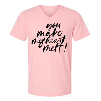 You Make My Heart Melt Cute Gift V-Neck T-Shirt