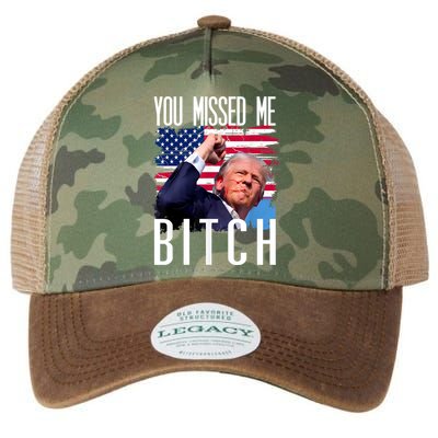 You Missed Me Bitch Trump 2024 Survived Election Rally Legacy Tie Dye Trucker Hat