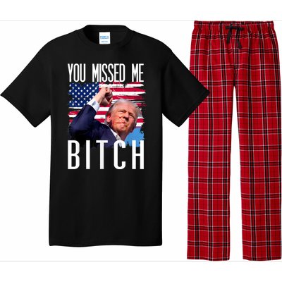 You Missed Me Bitch Trump 2024 Survived Election Rally Pajama Set