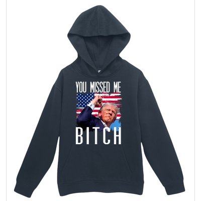 You Missed Me Bitch Trump 2024 Survived Election Rally Urban Pullover Hoodie