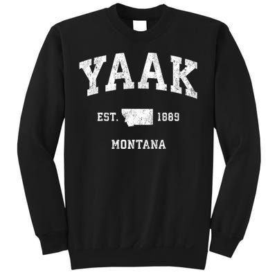 Yaak Montana Mt Vintage Athletic Sports Sweatshirt