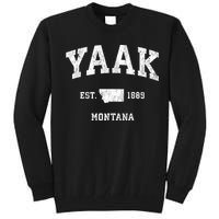 Yaak Montana Mt Vintage Athletic Sports Tall Sweatshirt