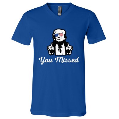 You Messed Mocked Trump V-Neck T-Shirt