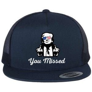 You Messed Mocked Trump Flat Bill Trucker Hat