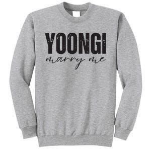 Yoongi Marry Me Tall Sweatshirt