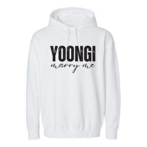 Yoongi Marry Me Garment-Dyed Fleece Hoodie