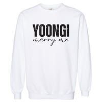 Yoongi Marry Me Garment-Dyed Sweatshirt