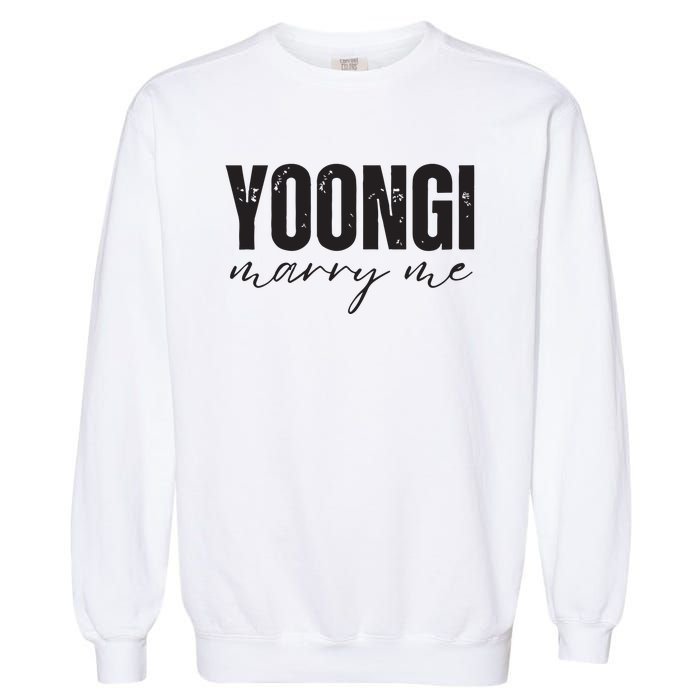 Yoongi Marry Me Garment-Dyed Sweatshirt