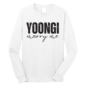 Yoongi Marry Me Long Sleeve Shirt