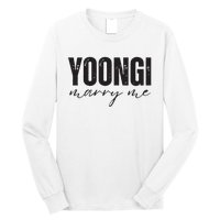 Yoongi Marry Me Long Sleeve Shirt