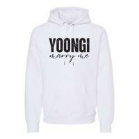 Yoongi Marry Me Premium Hoodie