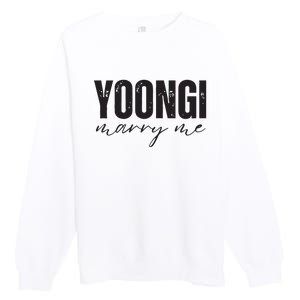 Yoongi Marry Me Premium Crewneck Sweatshirt