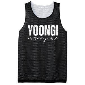 Yoongi Marry Me Mesh Reversible Basketball Jersey Tank