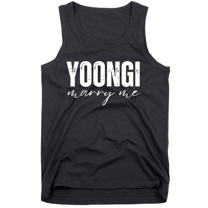 Yoongi Marry Me Tank Top