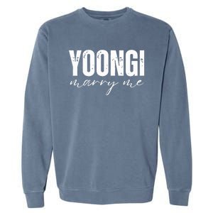 Yoongi Marry Me Garment-Dyed Sweatshirt