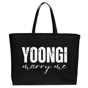 Yoongi Marry Me Cotton Canvas Jumbo Tote