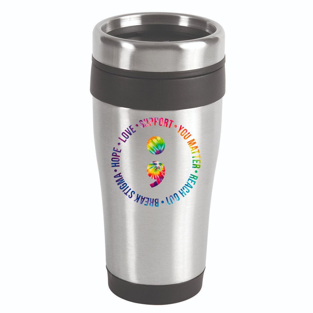 You Matter Mental Health Awareness Colorful 16oz Travel Tumbler