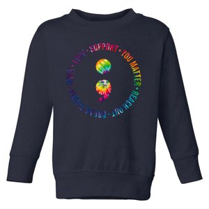 You Matter Mental Health Awareness Colorful Toddler Sweatshirt