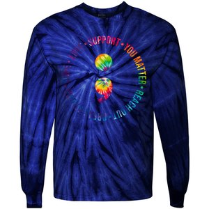 You Matter Mental Health Awareness Colorful Tie-Dye Long Sleeve Shirt