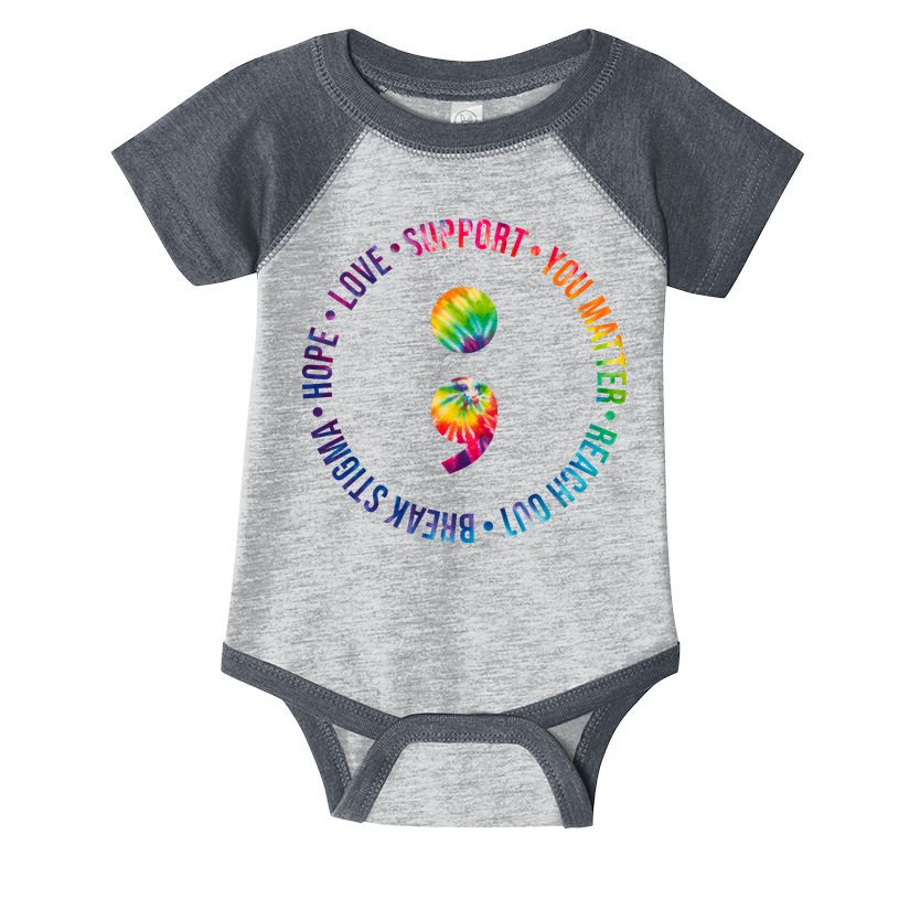 You Matter Mental Health Awareness Colorful Infant Baby Jersey Bodysuit