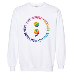 You Matter Mental Health Awareness Colorful Garment-Dyed Sweatshirt