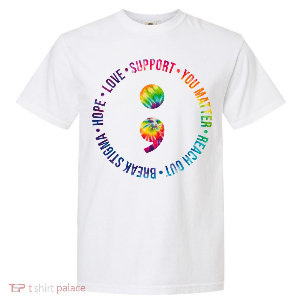 You Matter Mental Health Awareness Colorful Garment-Dyed Heavyweight T-Shirt