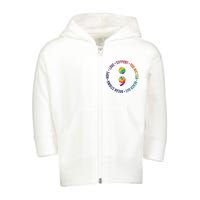 You Matter Mental Health Awareness Colorful Toddler Zip Fleece Hoodie