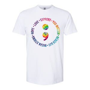 You Matter Mental Health Awareness Colorful Softstyle CVC T-Shirt