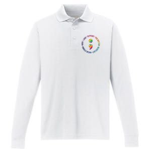 You Matter Mental Health Awareness Colorful Performance Long Sleeve Polo