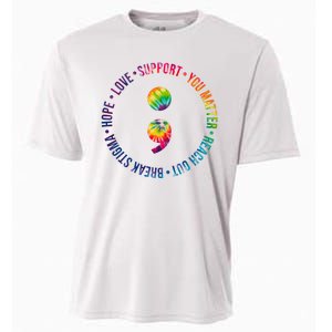 You Matter Mental Health Awareness Colorful Cooling Performance Crew T-Shirt