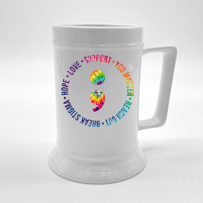 You Matter Mental Health Awareness Colorful Beer Stein