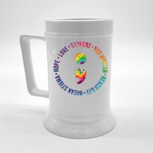 You Matter Mental Health Awareness Colorful Beer Stein