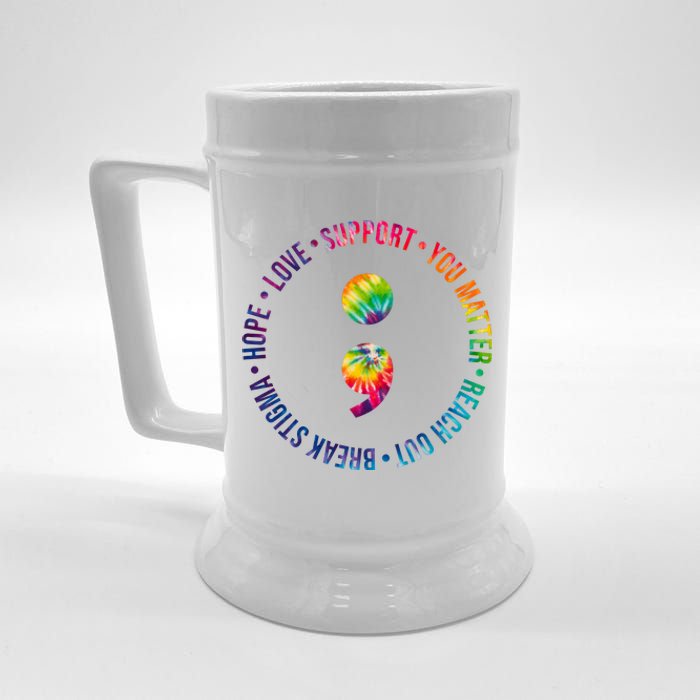 You Matter Mental Health Awareness Colorful Beer Stein