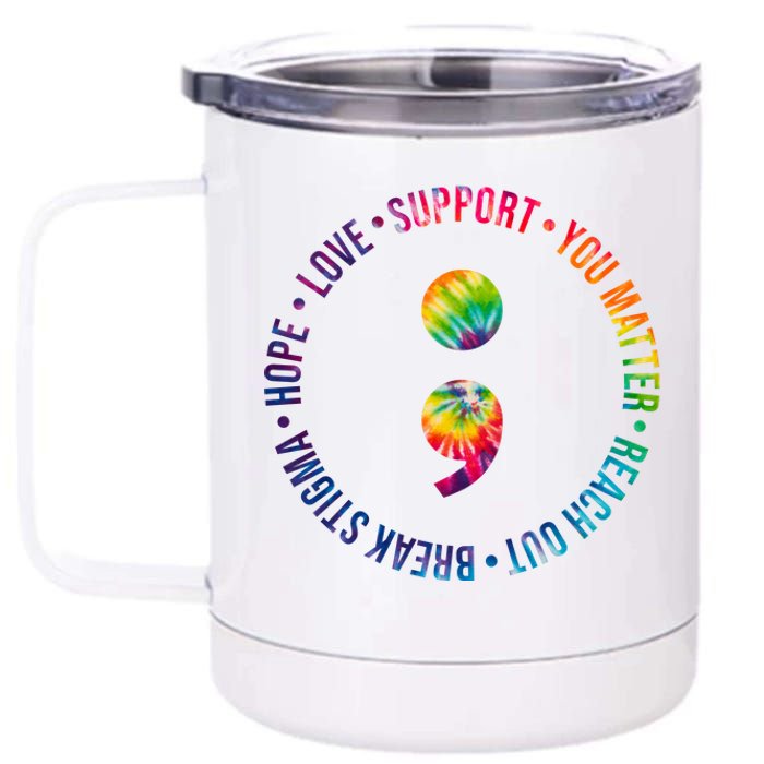 You Matter Mental Health Awareness Colorful 12 oz Stainless Steel Tumbler Cup