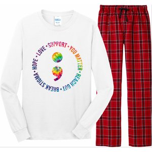 You Matter Mental Health Awareness Colorful Long Sleeve Pajama Set