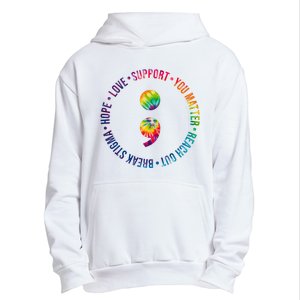 You Matter Mental Health Awareness Colorful Urban Pullover Hoodie