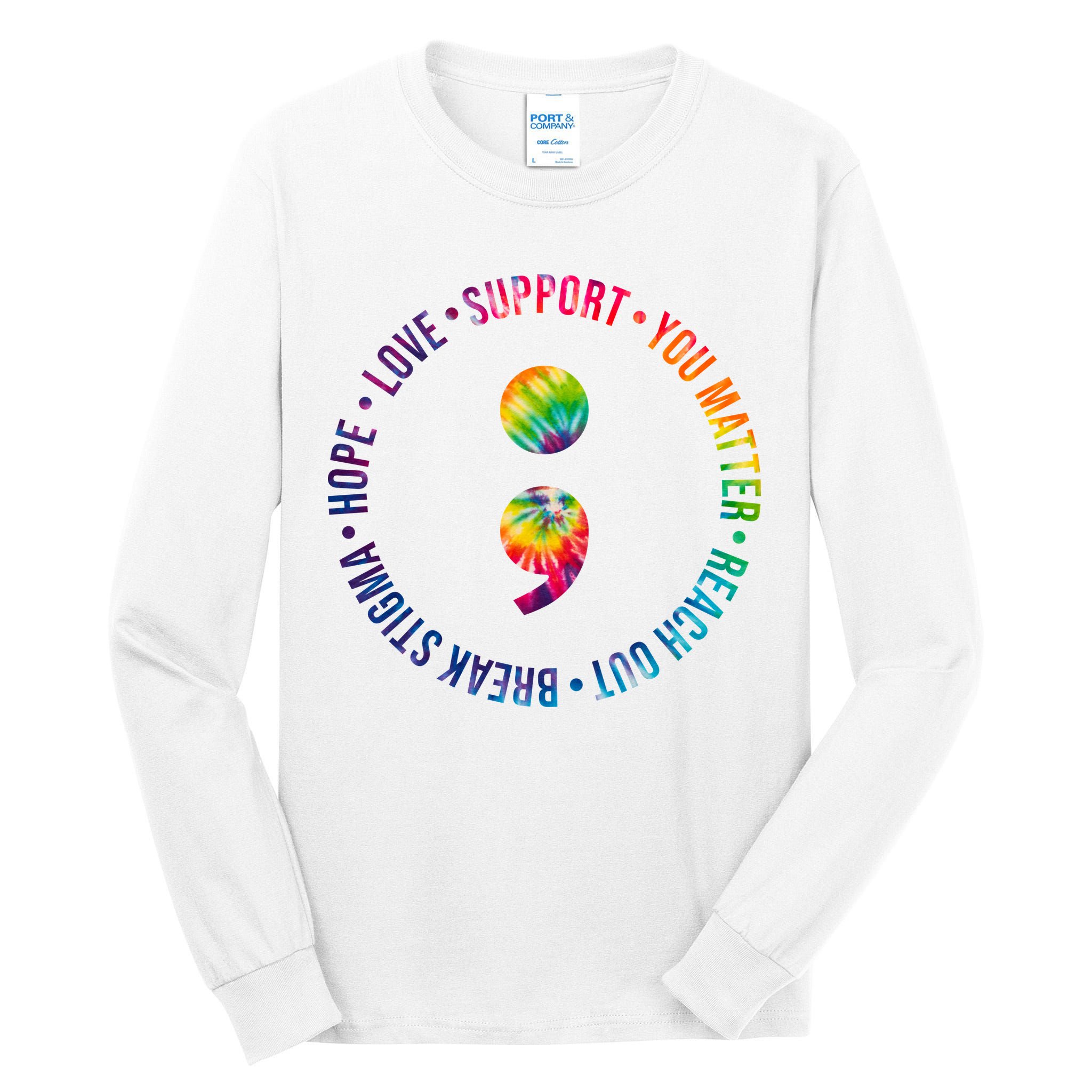 You Matter Mental Health Awareness Colorful Tall Long Sleeve T-Shirt